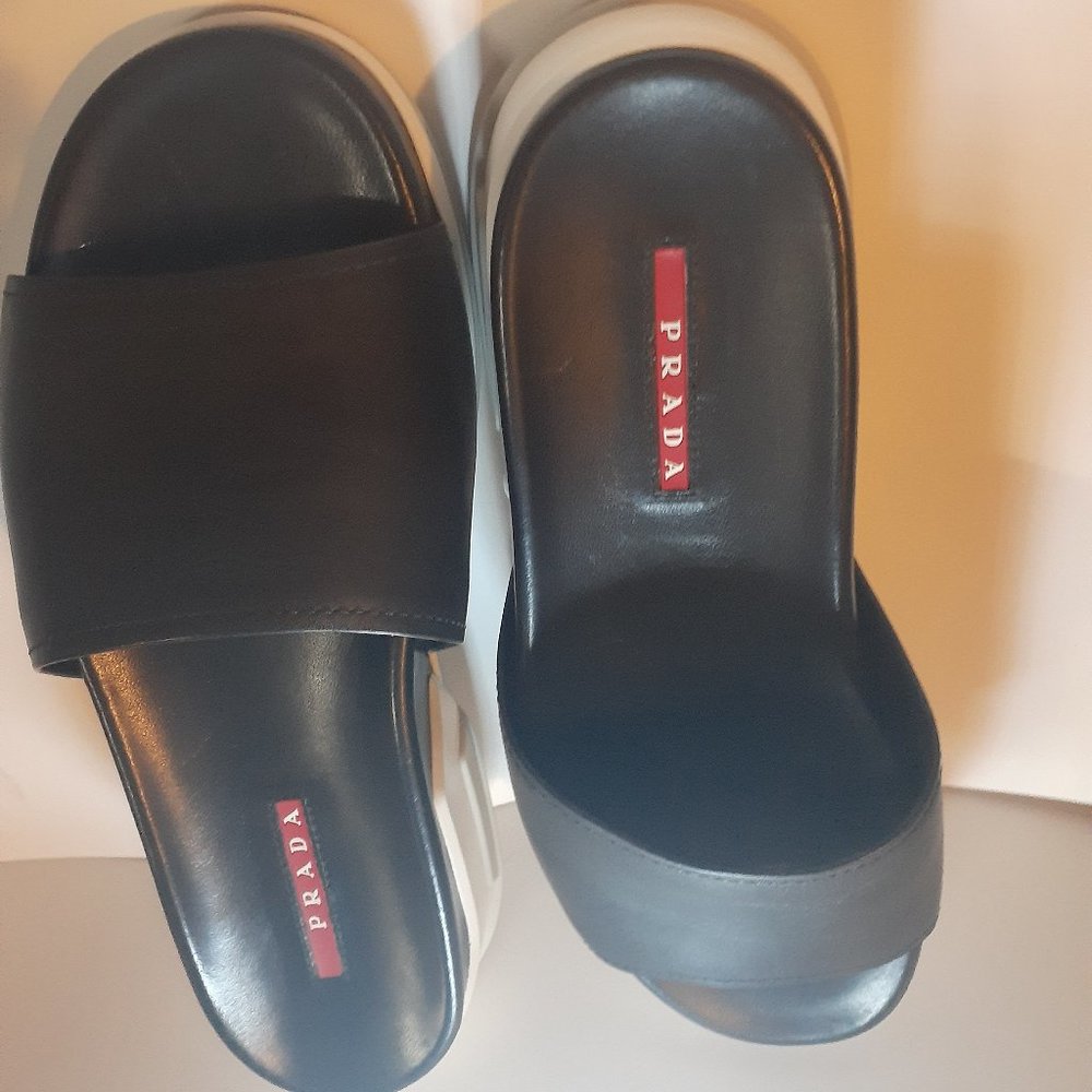 PRADA SLIP ON  SANDLES SIZE US 8